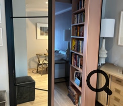Hidden bookcase door